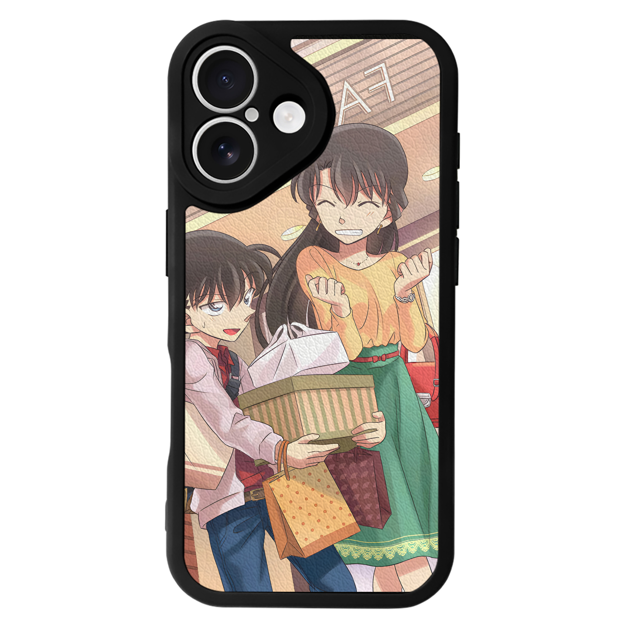 （画像用） 名探偵コナン Detective Conan 【iPhone 16シリーズ対応】シリコンスマホケース（レザー調） 材質：シリコン